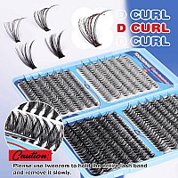 Toochunag 560Pcs Wispy Lash Clusters Natural Individual Lashes Cluster Eyelash Extensions 816Mm Fluffy Eyelash Clusters D Curl