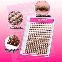 Brown Lash Clusters Natural Looking 816Mm Eyelash Individuals C Curl Wispy Brown Lash Extensions Diy False Eyelashes At Home By