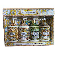 Home And Body Company Hand Soap Villa Flora Collection 16 Fl473Ml Bottles Infused With Essential Oils Sea Salt Verbena Coconut