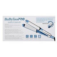 Babylisspro Nano Titanium 1 12 Prima Stainless Steel Ionic Hair Straightener Curl And Straighten Hair With One Professional T