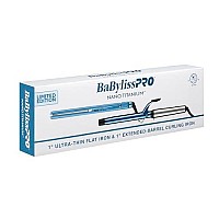 Babylisspro Limited Edition Prepack 1 Extended Barrel Nano Titanium Curling Iron And 1 Nano Titanium Ultrathin Flat Iron