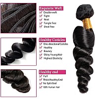 Brazilian Virgin Hair Bundles Loose Wave Human Hair Bundles 14 16 18 Inch Loose Wave Bundles Human Hair 100 Unprocessed Human H