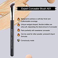 Energy Concealer Brush Under Eye Angled Nose Contour Brush For Powder Foundation Eyeshadow Concealer With Liquid Cream Powder Co