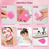 96Count Pink Compressed Facial Sponges Aidea Disposable Face Sponges Natural Cellulose Cosmetic Spa Sponges For Facial Cleansi