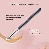 Energy Angled Concealer Brush Under Eye Small Nose Contour Brush For Liquid Foundation Cream Concealer Setting Powder Highlighte