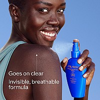 Shiseido Ultimate Sun Protector Spray 150 Ml Invisible Broadspectrum Spf 40 Sunscreen Spray For Face Body Lightweight F