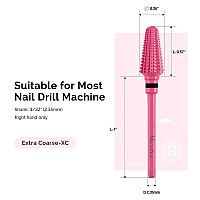 Melodysusie Professional Tornado Nail Drill Bits 332 Carbide Tungsten Multifunction Bits Suitable For Manicure Pedicure Cu