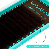 Vavalash Colored Lash Extensions Dark Brown Eyelash Extensions 003 005 007 Volume Lash Extension 815Mm Mixed Lashes C D Curl