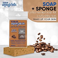 Ttaio Coffee Esponjabon Soap Sponge Gentle Shower Scrubber Cleaning Bath Wash Scrub Dirt Oil Removal Massage Lather