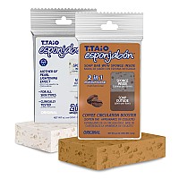 Ttaio Esponjabon Mother Of Pearl And Coffee Soap Sponges Shower Scrubbers That Remove Oil And Dirt Sponges To Scrub Foot E