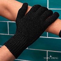 Temple Spring Exfoliating Gloves Rayon Bamboo Bathshower Gloves Bath Gloves For Shower Exfoliating And Ingrown Hairdead Ski