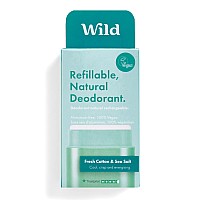 Wild Natural Refillable Deodorant Vegan Ecofriendly Aluminum Free Long Lasting Protection 100 Natural Ingredients