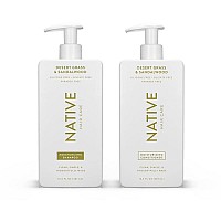 Native Desert Grass Sandalwood Shampoo And Conditioner Contain Naturally Derived Ingredients All Hair Type Color Treated F