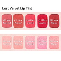 Bbia Last Velvet Lip Tint Soft Creamy Matte Finish Lip Stain Blur Effect With Velvety Texture Longlasting High Pigment