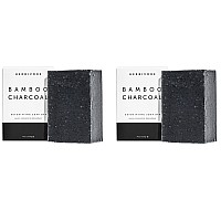 Herbivore Bamboo Charcoal Gentle Cleansing Bar Soap For Face Body Deeply Cleanses Exfoliates Suitable For All Skin Types