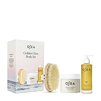 Osea Golden Glow Full Size Body Set Includes Full Size Undaria Algae Body Oil 5Oz Undaria Cleansing Body Polish 10Oz P