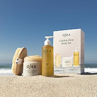 Osea Golden Glow Full Size Body Set Includes Full Size Undaria Algae Body Oil 5Oz Undaria Cleansing Body Polish 10Oz P