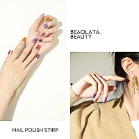 Beaolata Nail Polish Strips 32 Nail Wraps Nail Stickers Gel Nail Strips Easy Apply Remove Long Lasting Salon Quality Sea