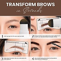 Eyebrow Stamp Stencil Kit Blonde Eyebrow Stamp Pomade With 24 Reusable Thin Thick Brow Stencils Eyebrow Stencils Shaping K