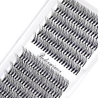 Bodermincer Blackcolored Cluster Lashes 240Pcs 20D40D Diy Eyelash Extension D Curl Long Individual Lashes Mixed Tray Faux Mink