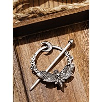 Haquil Crescent Moon Moth Hairpin Gothic Hairpin With Trendy Design