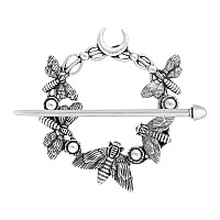 Haquil Moon Moth Hairpin Hair Barrette Decorative Hair Accessory With Insects Hair Fork Hair Comb