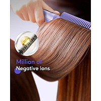 Wavytalk Hair Straightener Brush Ionic Hair Straightening Comb For Women Antiscald Ceramic Straightening Brush Fast Heating F