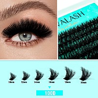 Vavalash Lash Clusters 100D 1020Mm Cluster Lashes Wispy Volume Individual Lashes Lash Bond And Seal Glue Lash Tweezer For Diy