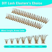 Vavalash Brown Diy Lash Extension 30D 40D Individual Cluster Lashes 007D1016Mm Lash Clusters Volume False Eyelash Extensions