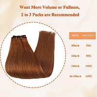 Full Shine Sew In Human Hair Extensions Silky Hair Copper Weft Hair Extensions Human Hair Extensions Sew In 550 Copper Extensio