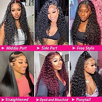 Midulla 13X6 Hd Lace Front Wigs Human Hair 180 Density Deep Wave Frontal Wigs For Women 34 Inch Glueless Human Hair Lace Front