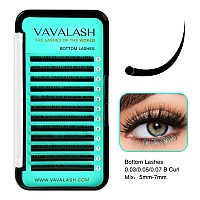 Vavalash Bottom Lash Extensions 567Mm Mixed Under Bottom Lower Eyelash Extensions Natural Bottom Lashes003B57Mm Mixed