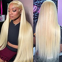 Binf 613 Lace Front Wigs Human Hair Blonde Wig Human Hair 13X4 Hd Lace Frontal Wig Glueless Straight Wigs Human Hair Pre Plucked