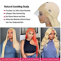 Binf 613 Lace Front Wigs Human Hair Blonde Wig Human Hair 13X4 Hd Lace Frontal Wig Glueless Straight Wigs Human Hair Pre Plucked