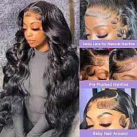 28 Inch Body Wave Hd Lace Front Wigs Human Hair 180 Density 13X4 Lace Front Wigs Human Hair Pre Plucked Glueless Frontal Wigs H