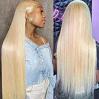 Binf 613 Lace Front Wigs Human Hair Blonde Wig Human Hair 13X4 Hd Lace Frontal Wig Glueless Straight Wigs Human Hair Pre Plucked