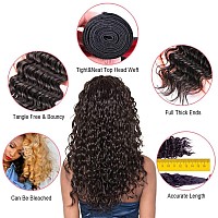 Deep Wave Bundles Human Hair 14 16 18 20 Inch Curly 4 Bundles 100 Unprocessed Brazilian Virgin Remy Hair Deep Curly Bundles Hum