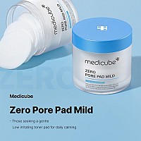 Medicube Zero Pore Pads Mild 20 70 Pads Gentle Calming Toner Pads For Exfoliation Minimizing Pores And Blackhead Removal