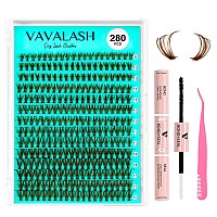 Vavalash Brown Diy Lash Extension Kit 40D Individual Cluster Lashes Kit 007D916Mm Lash Clusters Lash Bond And Seal Lash Twe