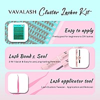 Vavalash Brown Diy Lash Extension Kit 40D Individual Cluster Lashes Kit 007D916Mm Lash Clusters Lash Bond And Seal Lash Twe