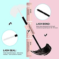 Vavalash Brown Diy Lash Extension Kit 40D Individual Cluster Lashes Kit 007D916Mm Lash Clusters Lash Bond And Seal Lash Twe