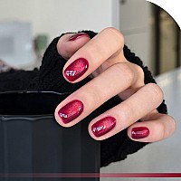 Gaoy Glassy Cat Eye Gel Nail Polish 16Ml Glitter Holographic Nail Polish With Magnet Reflective Translucent Uv Gel 2220 Ruby