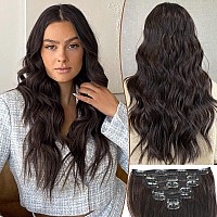 Kookastyle Clip In Hair Extensions For Women7Pcs 16 Inch Dark Brown Hair Extensions Clip Ins Soft And Natural Hair Pieces For W