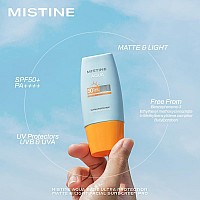 Mistine Waterproof Sunscreen For Face 135 Floz Spf 50 No White Cast Face Sunscreen For Oily Skin Nongreasy Lightweight Su