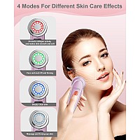 Face Massager Electric Face Lifting 4 In 1 Facial Massager Anti Aging Skin Tightening Firming Skin Care Tools Pink2