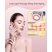 Face Massager Electric Face Lifting 4 In 1 Facial Massager Anti Aging Skin Tightening Firming Skin Care Tools Pink2