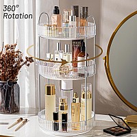 Aveniee 360 Rotating Makeup Organizer For Vanity Skincare Make Up Organizers Large Spinning Bathroom Counter Organizer Shelf H