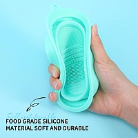 Ducare Brush Cleaning Mat Makeup Brush Cleaning Scrubber Mat Foldable Washing Tool Cosmetic Brush Cleaner Bowl Brush Cleaning Pa