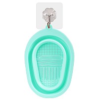 Ducare Brush Cleaning Mat Makeup Brush Cleaning Scrubber Mat Foldable Washing Tool Cosmetic Brush Cleaner Bowl Brush Cleaning Pa