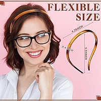 Waydress Flex No Pressure Headbands 3 Pieces Plastic Hair Loop Hair Accessories For Women And Girls In Black Light Brown Clea